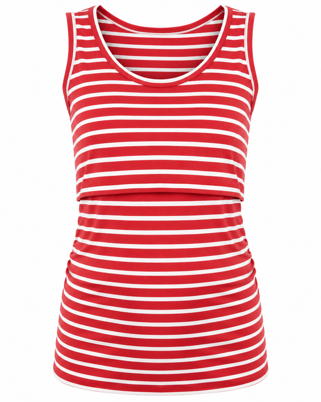 Blusa Tirante ancho Lactancia . Rayas Shedron