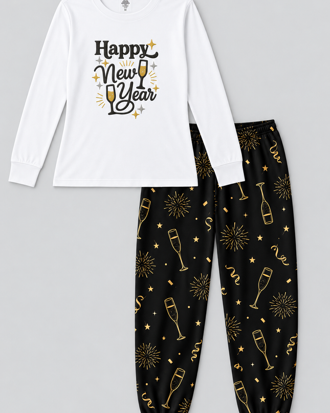 Pijama Soft Ligera Dama. Happy New Year