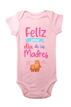 Pañalero Manga Corta niña. Feliz primer día de las madres osos