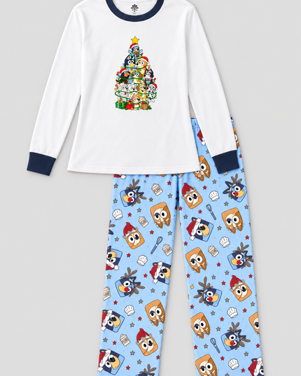 Pijama Cálida Flanel. Dama Magic Tree dog