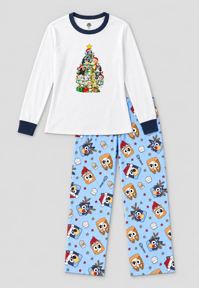 Pijama Cálida Flanel. Dama Magic Tree dog