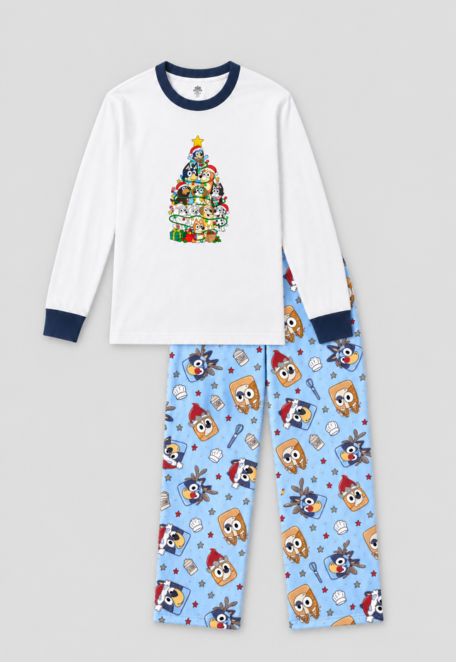 Pijama Cálida Flanel. Caballero Magic Tree dog