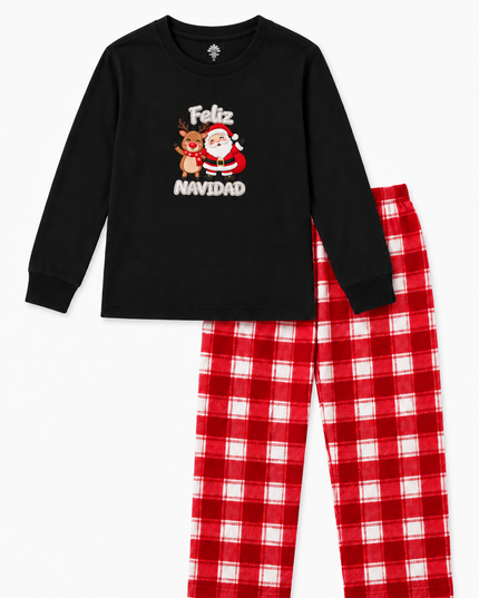 Pijama Flanel 1 a 16 años. Santa y Reno
