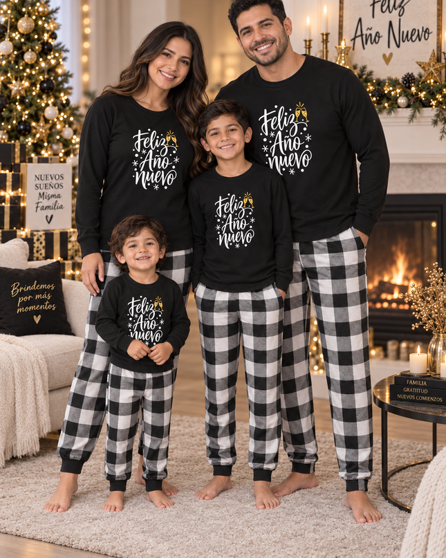 Pijama Soft Ligera Caballero. Feliz Año Nuevo