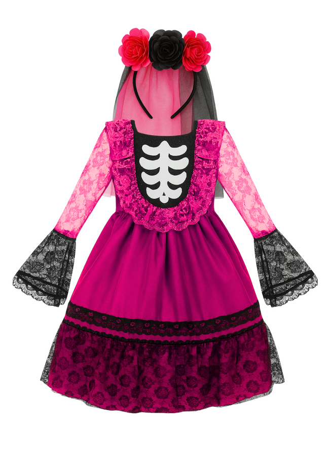 Vestido catrina Fiusha. 3 a 10 años