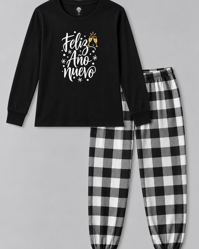 Pijama Soft Ligera Dama. Feliz Año Nuevo