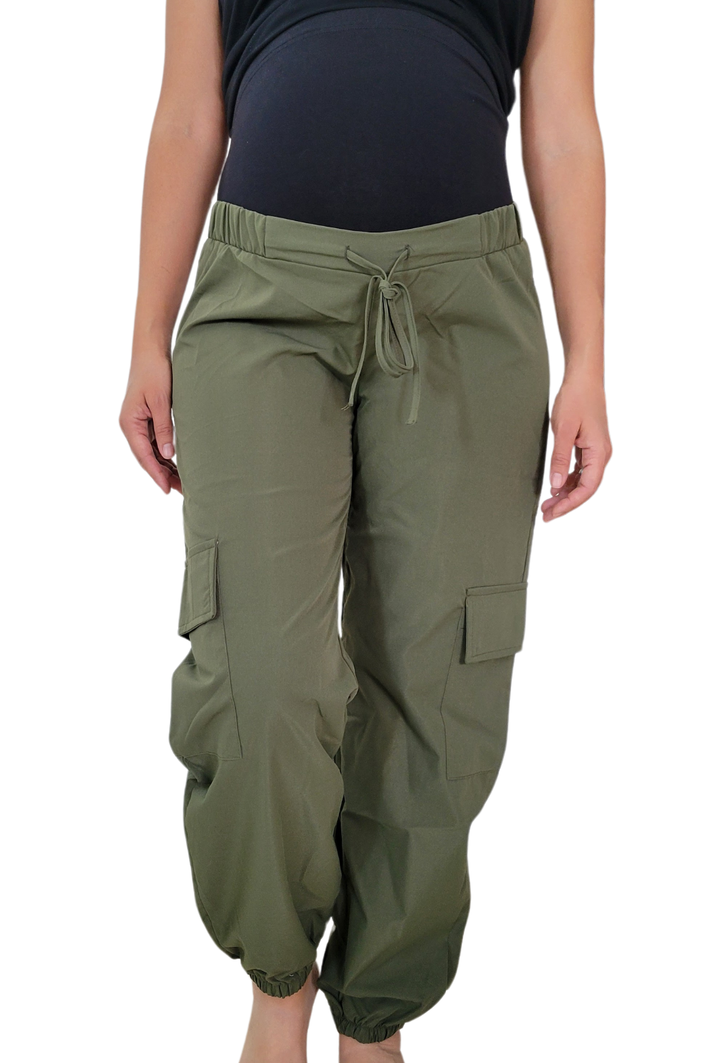 Pantalón cargo Maternidad. Verde Militar