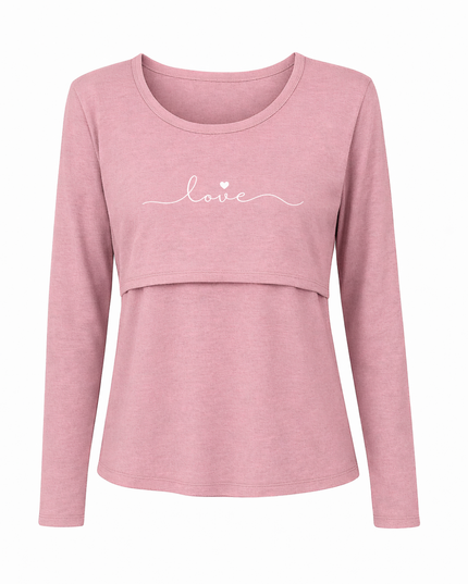 Blusa lactancia Manga Larga. Love