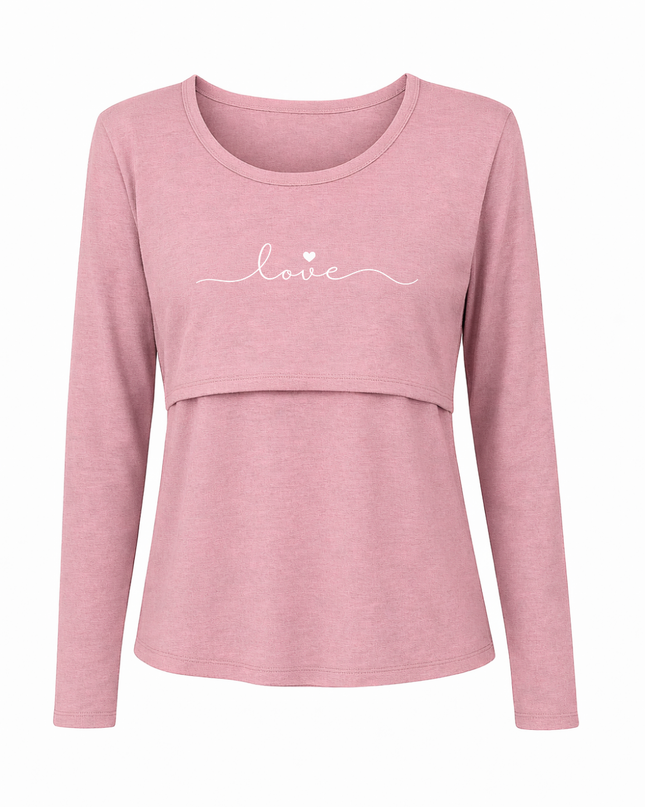 Blusa lactancia Manga Larga. Love