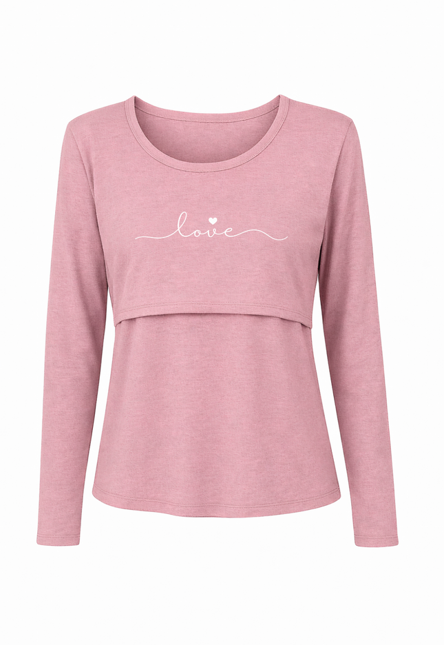 Blusa lactancia Manga Larga. Love