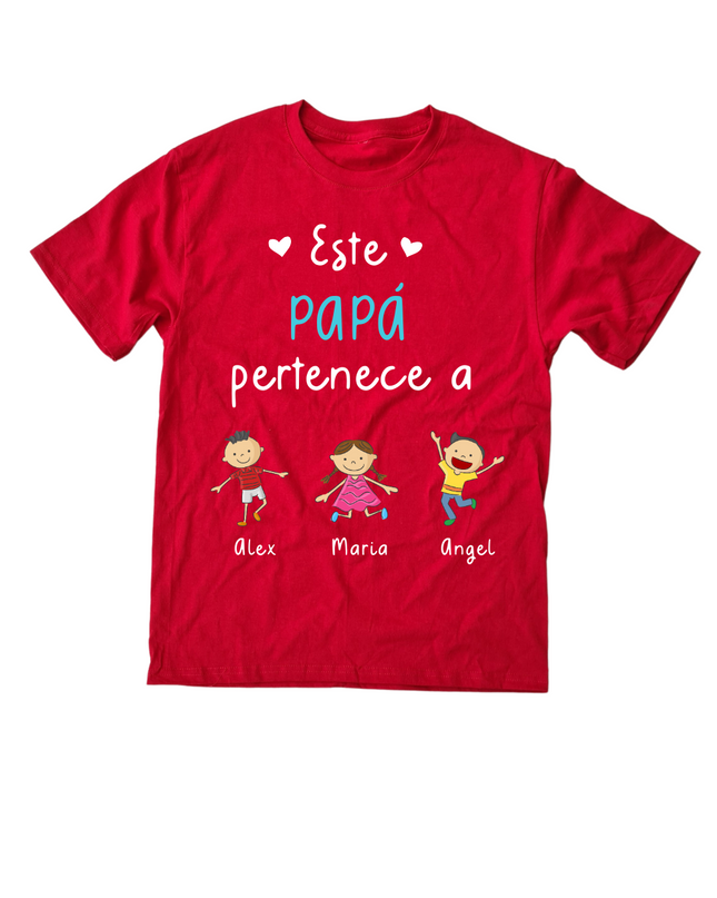 Playera caballero personalizada. Este papá pertenece a