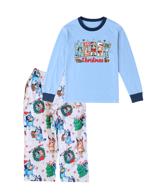 Pijama Kids 2 a 14 años. Bluey Navidad Mágica