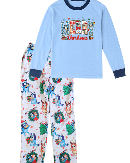 Pijama Flanel Dama. Bluey Navidad Mágica