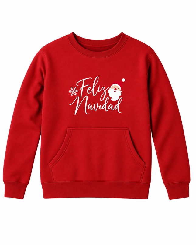 Sudadera afelpada Unisex. Navidad Santa