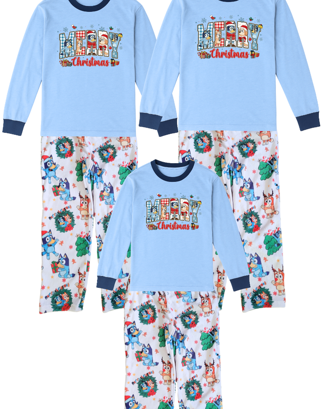 Pijama Kids 2 a 14 años. Bluey Navidad Mágica