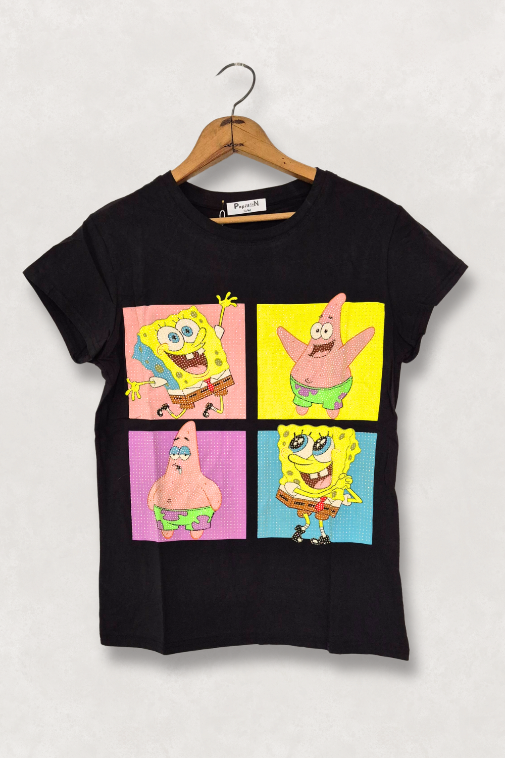 Blusa dama Pedrería. Bob esponja