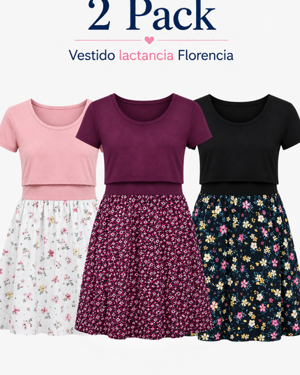 Pack 2. Vestido Lactancia Florencia