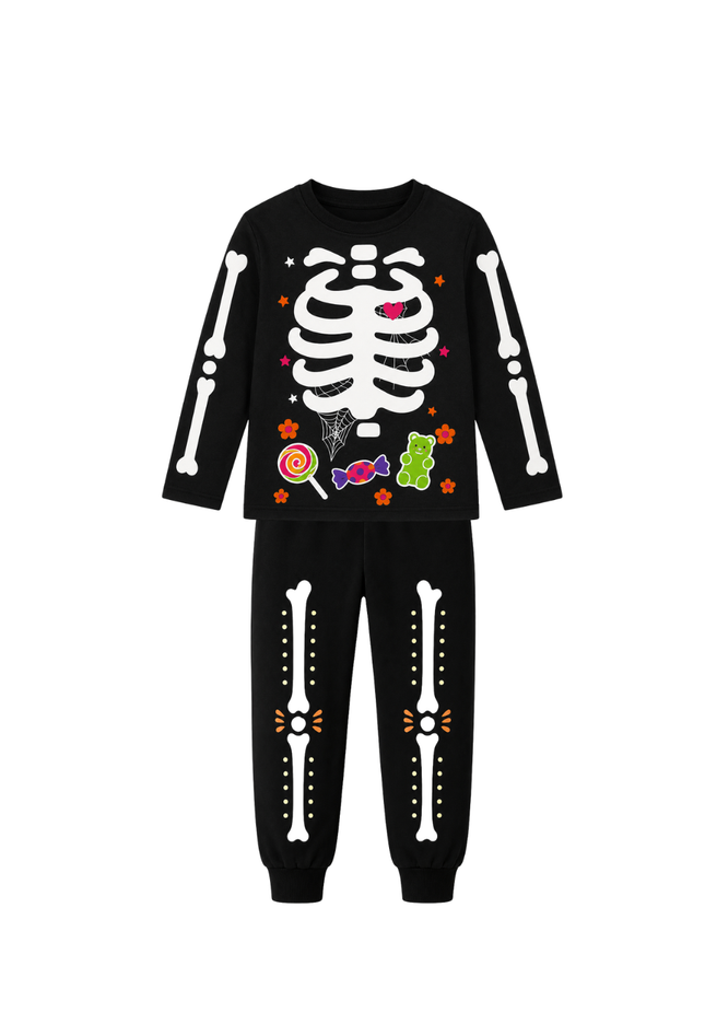Pijama Bebé. Esqueleto Día de Muertos (PREVENTA)