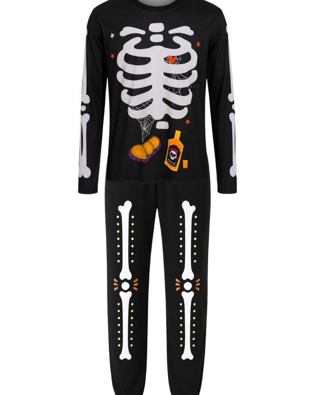 Pijama Caballero. Esqueleto Día de muertos (PREVENTA)