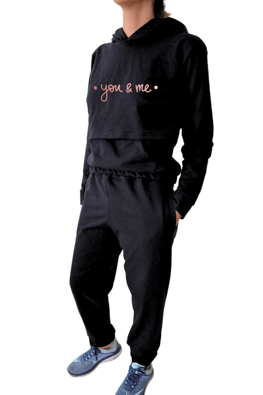 Set de Lactancia Sudadera y Pants . You and me