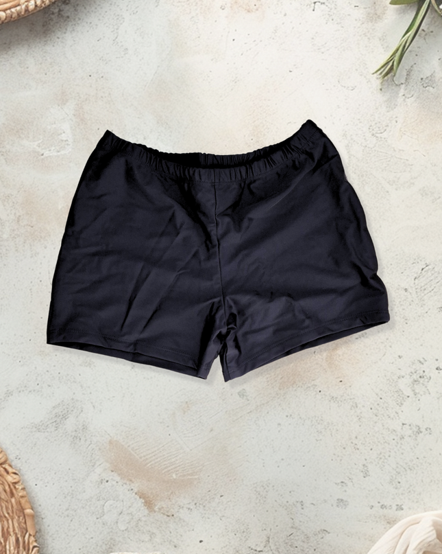 Short traje de baño dama. Negro