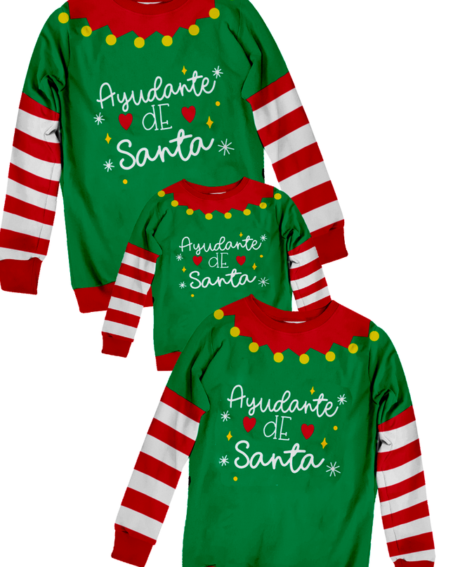 Sudadera afelpada Kids. Duende ayudante de santa