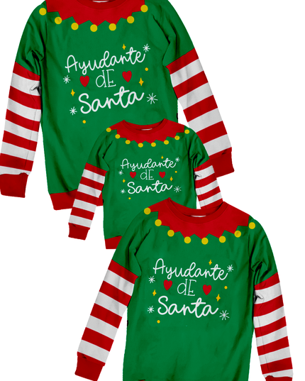 Sudadera afelpada Caballero. Duende ayudante de santa