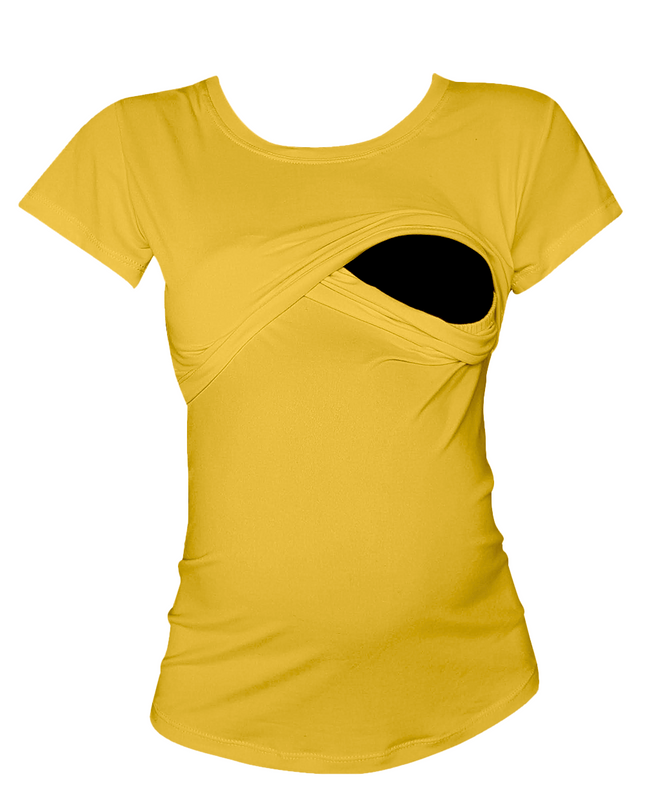 Blusa maternidad-lactancia. Mango