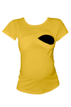 Blusa maternidad-lactancia. Mango