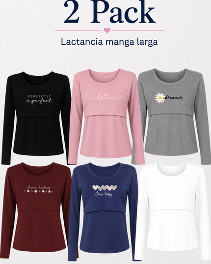 Pack 2. Lactancia Manga larga