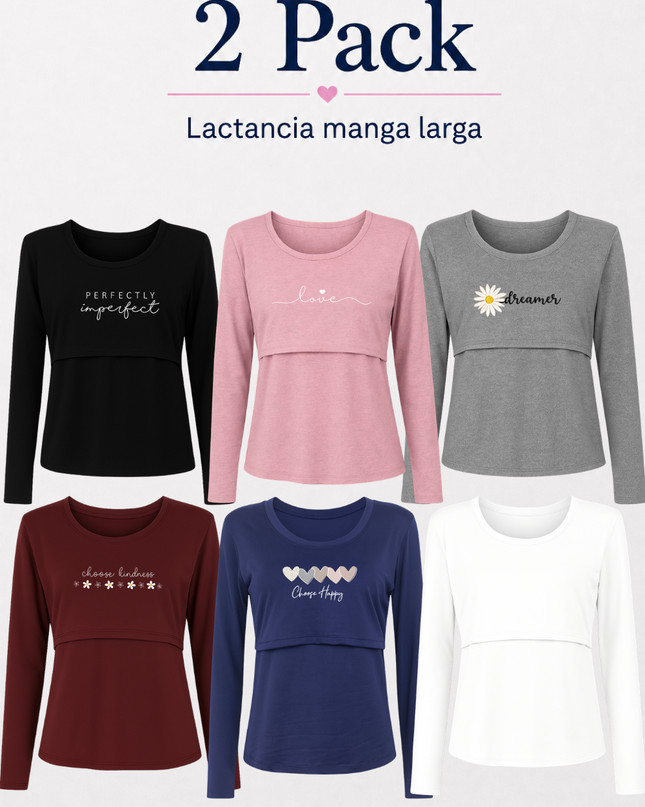 Pack 2. Lactancia Manga larga