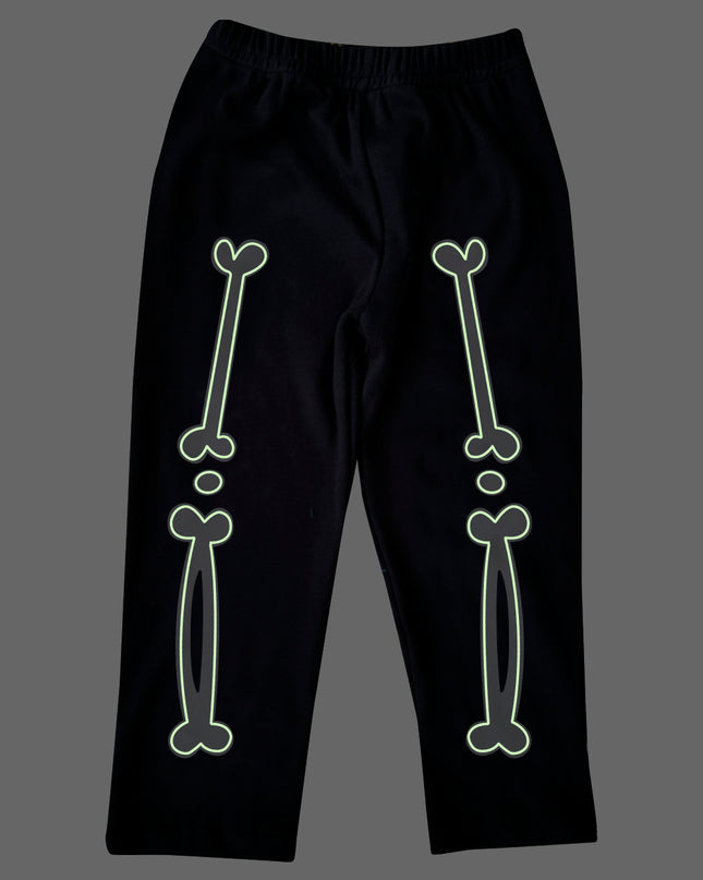 Conjunto kids 6, 12 y 18 meses . Esqueletito Glow