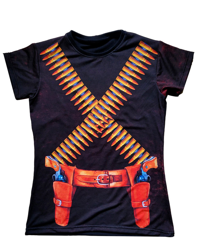 Playera dama manga corta . Carrillera