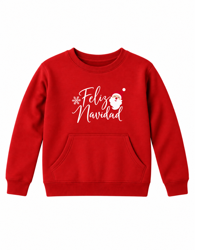 Sudadera afelpada Kids 2 a 12 años. Navidad Santa