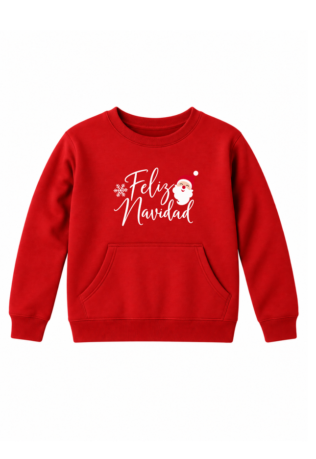 Sudadera afelpada Kids 2 a 12 años. Navidad Santa