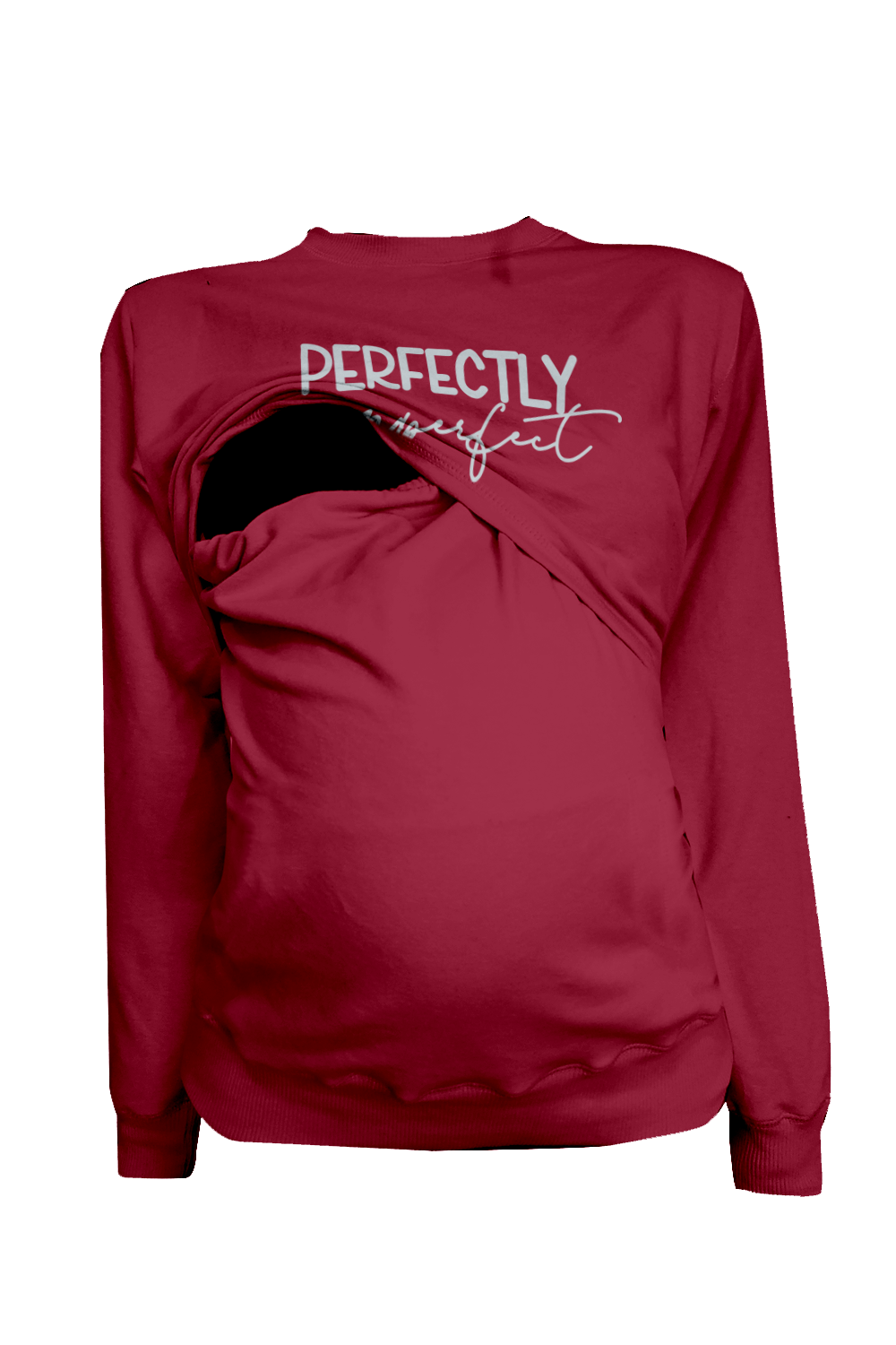 Sudadera ligera estampada Maternidad-lactancia. Perfectly imperfect