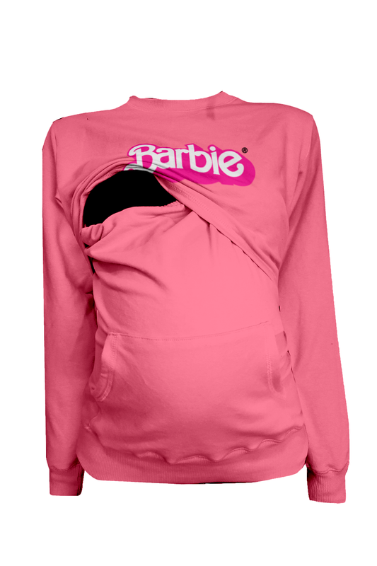 Sudadera ligera estampada Maternidad-lactancia. Barbie