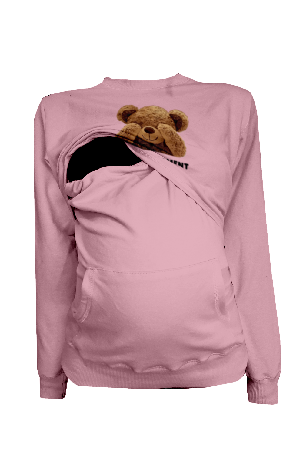 Sudadera ligera estampada Maternidad-lactancia. Bear surprise