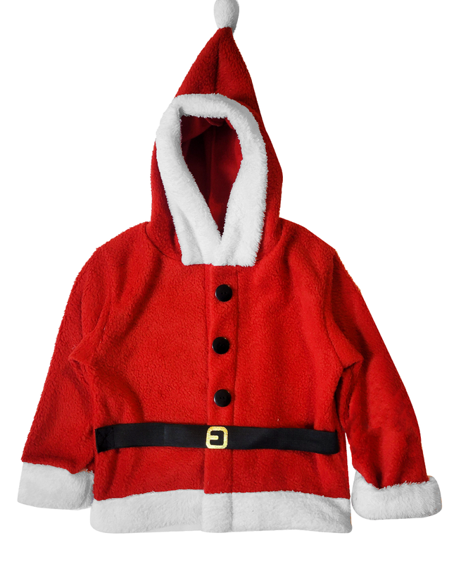 Conjunto polar niño y bebé Santa Claus.