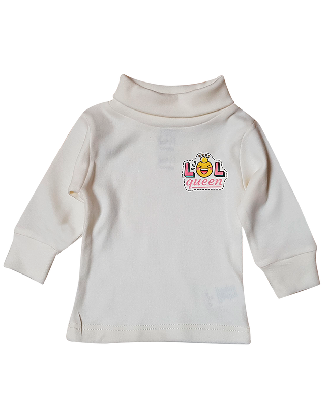 Set pantalón y playerita cuello de tortuga  - Amarillo