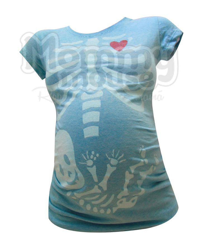 Blusa Maternidad Básica Manga corta. Radiografía.