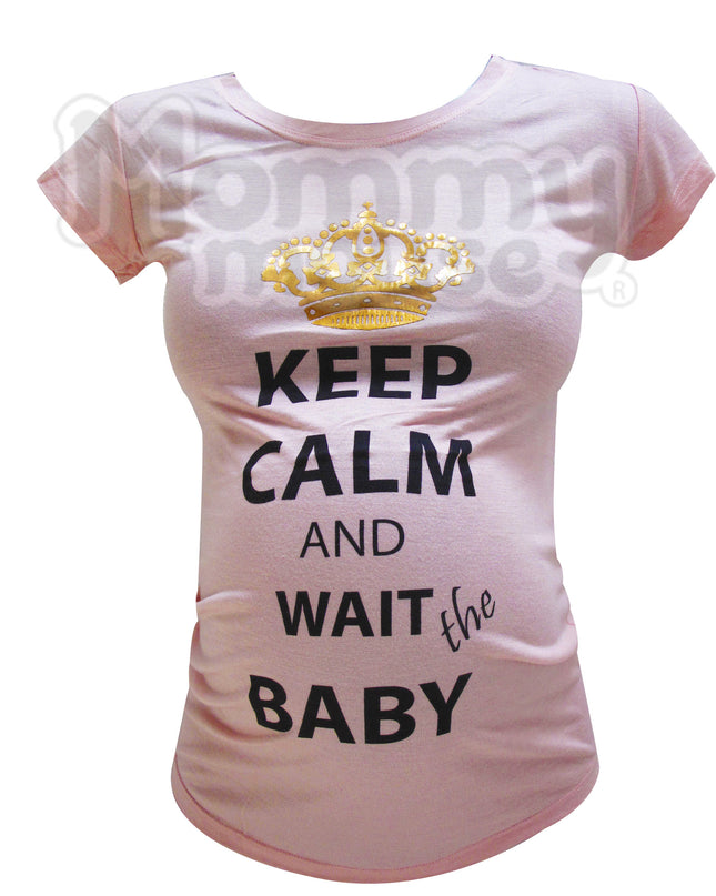 Blusa Maternidad Básica Manga corta. Keep Calm