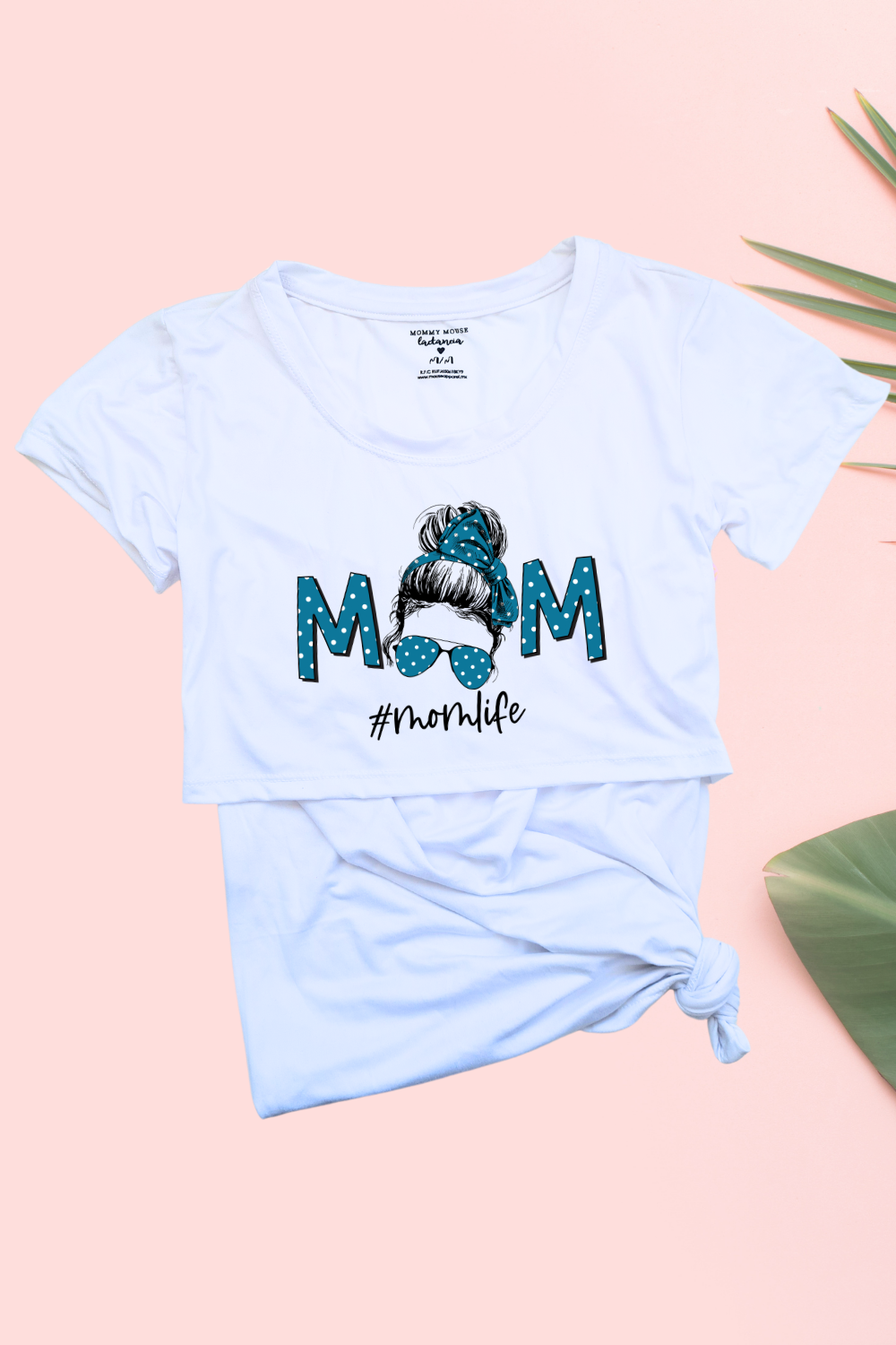 Blusa maternidad-lactancia mc estampada. #MOM LIFE