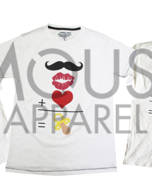 Playera caballero. Bigotes