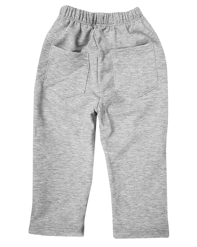 Set pantalón y playerita cuello de tortuga  - Gris Jaspe