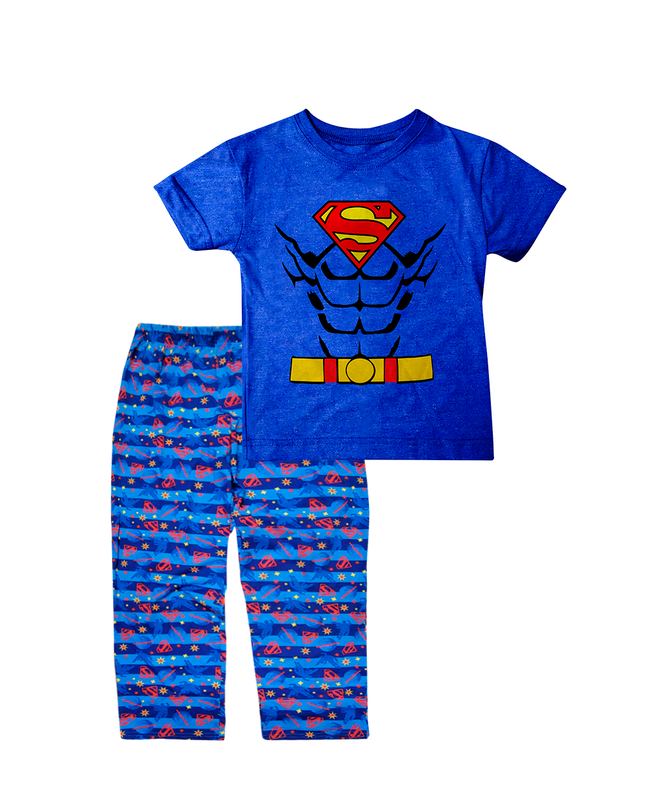Pijama Manga corta  1 a 10 Años. Superman
