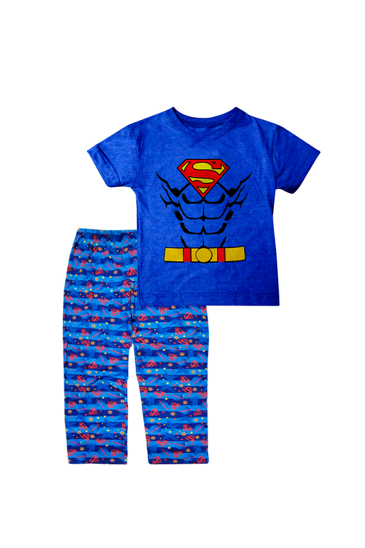 Pijama Manga corta  1 a 10 Años. Superman