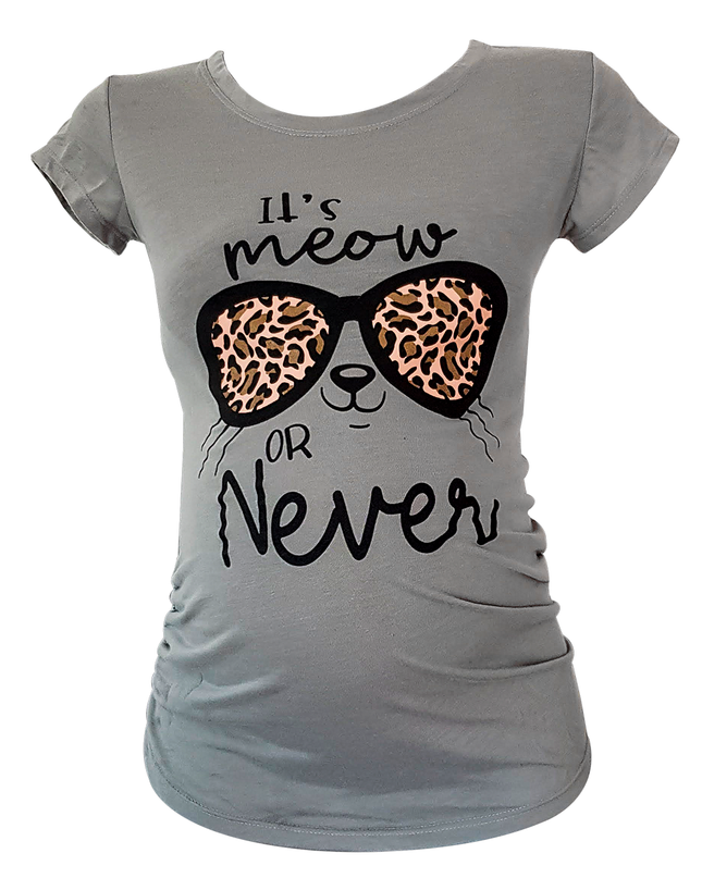 Blusa Maternidad Básica Manga corta. It´s Meow or Never