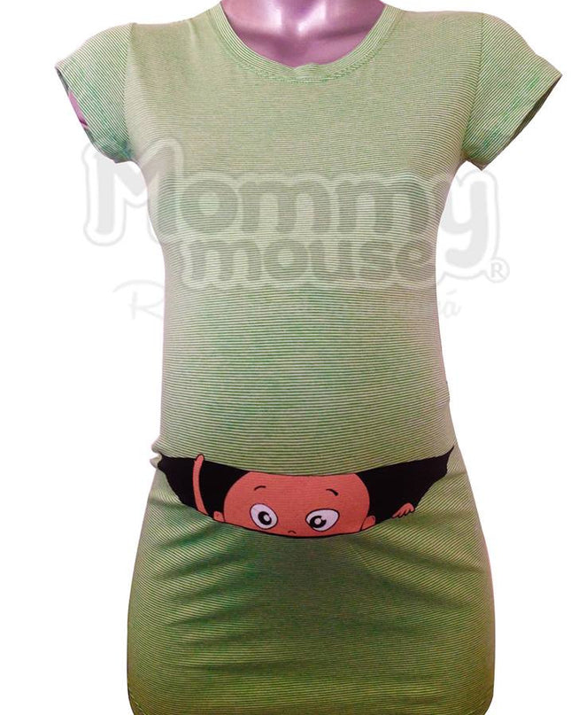 Blusa Maternidad Básica Manga corta.  Bebé Asomado.