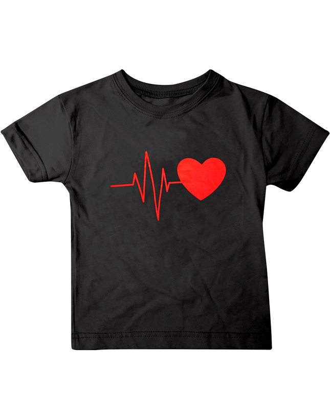 Playera Bebé manga corta . Latidos